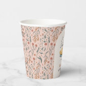 リトルかわいこちゃんパイピンクフローラ1st誕生日 紙コップ (右)
