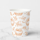 リトルかわいこちゃんパイフローラトイレデジュエベイビーシャワー 紙コップ (右)