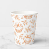 リトルかわいこちゃんパイフローラトイレデジュエベイビーシャワー 紙コップ (正面)