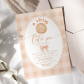 リトルかわいこちゃんパイミニマリスト弓レース赤ちゃんシャワー 招待状