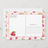 リトルかわいこちゃんパイラズベリーベビーシャワー 招待状 (裏面)