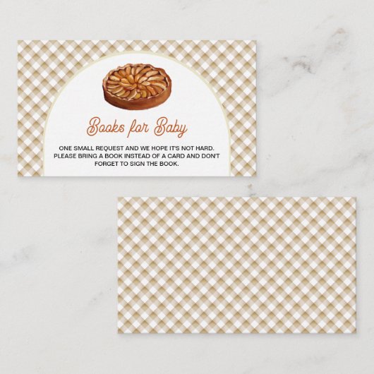 リトルかわいこちゃんパイ感謝祭の本ベビー エンクロージャーカード (正面/裏面)