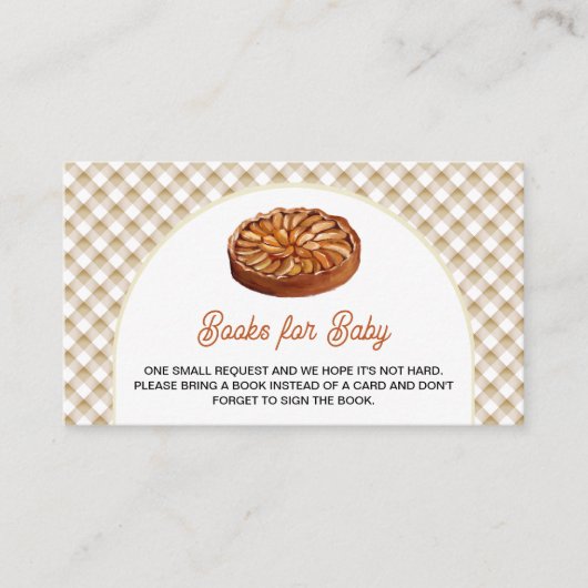 リトルかわいこちゃんパイ感謝祭の本ベビー エンクロージャーカード (正面)