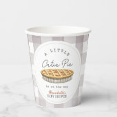リトルかわいこちゃんパイ感謝祭ベイビーシャワー 紙コップ (正面)