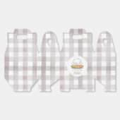 リトルかわいこちゃんパイ感謝祭ホワイト子供の誕生日 フェイバーボックス (見開き)