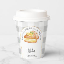 リトルかわいこちゃんパイ灰色ギンガムプレイドベビーシャワー