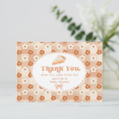 リトルかわいこちゃんパイ男女兼用赤ちゃんシャワー サンキューカード (スタンド正面)