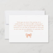 リトルかわいこちゃんパイ男女兼用赤ちゃんシャワー サンキューカード (裏面)