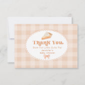 リトルかわいこちゃんパイ男女兼用赤ちゃんシャワー サンキューカード (正面)