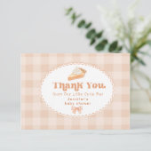 リトルかわいこちゃんパイ男女兼用赤ちゃんシャワー サンキューカード (スタンド正面)