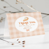 リトルかわいこちゃんパイ男女兼用赤ちゃんシャワー サンキューカード