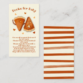 リトルかわいこちゃんパイ秋の本のためのベビー 名刺