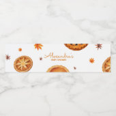 リトルかわいこちゃんパイ秋の赤ちゃんシャワー ペットボトルラベル (シングルラベル)