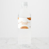 リトルかわいこちゃんパイ秋の赤ちゃんシャワー ペットボトルラベル (正面)