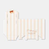 リトルかわいこちゃんパイ秋ストライプパンプキンベイビーシャワー フェイバーボックス (折り畳みなし)