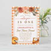 リトルかわいこちゃんパイ秋ハーベストファースト誕生日パーティー 招待状 (スタンド正面)