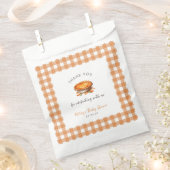 リトルかわいこちゃんパイ秋パンプキンギンガムベビーシャワー フェイバーバッグ (クリップ留めされた状態)