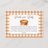 リトルかわいこちゃんパイ秋パンプキンブックスベビー エンクロージャーカード (正面)