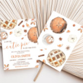 リトルかわいこちゃんパイ秋パンプキンベビーシャワー 招待状