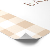 リトルかわいこちゃんパイ秋ベビーシャワーウェルカムサイン ポスター (角)