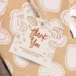 リトルかわいこちゃんパイ秋ベビーシャワースクエア フェイバータグ