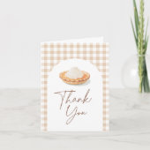 リトルかわいこちゃんパイ秋ベビーシャワー サンキューカード (正面)