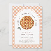 リトルかわいこちゃんパイ秋ベビーシャワー 招待状 (正面)