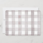 リトルかわいこちゃんパイ秋ホワイト1stバースデーフォト 招待状 (裏面)