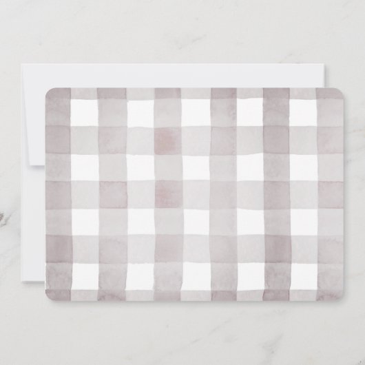 リトルかわいこちゃんパイ秋ホワイト1stバースデーフォト 招待状 (裏面)