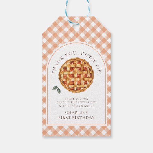 リトルかわいこちゃんパイ秋1st誕生日 ギフトタグ (裏面)