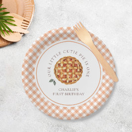 リトルかわいこちゃんパイ秋1st誕生日 ペーパープレート