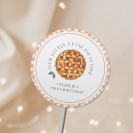 リトルかわいこちゃんパイ秋1st誕生日 ラウンドシール