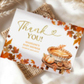 リトルかわいこちゃんパイ紅葉ベビーシャワー エンクロージャーカード