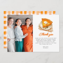 リトルかわいこちゃんパイ素朴ウォーター色ベビーシャワー サンキューカード