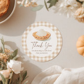 リトルかわいこちゃんパイ素朴秋ベビーシャワー ラウンドシール