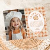 リトルかわいこちゃんパイ誕生日写真サンキューカード 招待状