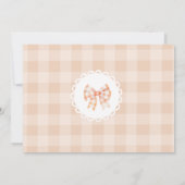 リトルかわいこちゃんパイ誕生日写真サンキューカード 招待状 (裏面)