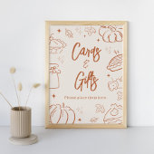 リトルかわいこちゃんパイ赤ちゃんシャワーカードとギフトサイン ポスター