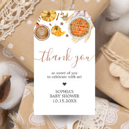 リトルかわいこちゃんパイ赤ちゃんシャワーメッセージカード ギフトタグ