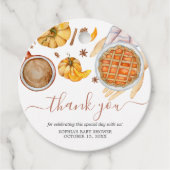 リトルかわいこちゃんパイ赤ちゃんシャワーラウンド フェイバータグ (正面)