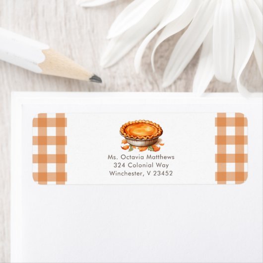 リトルかわいこちゃんパイ赤ちゃんシャワー差出人住所 ラベル (インサイチュ)