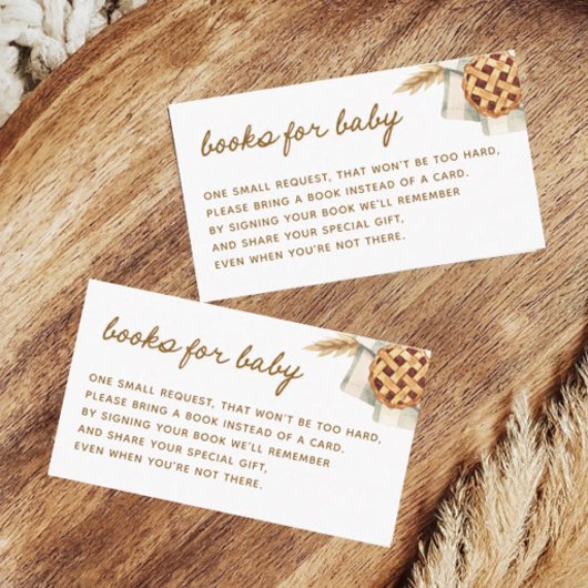 リトルかわいこちゃんパイ赤ちゃんシャワー本ベビー エンクロージャーカード