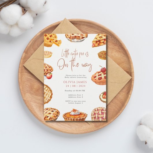 リトルかわいこちゃんパイ赤ちゃんシャワー 招待状