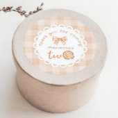 リトルかわいこちゃんパイ1歳の誕生日ありがとう ラウンドシール