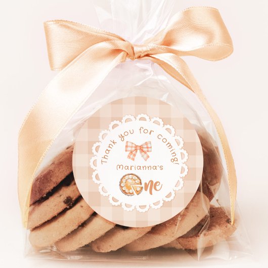 リトルかわいこちゃんパイ1歳の誕生日ありがとう ラウンドシール