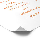 リトルかわいこちゃんパイ1st誕生日フォトマイルストーン ポスター (角)