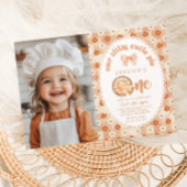 リトルかわいこちゃんパイ1st誕生日フローラ写真 招待状