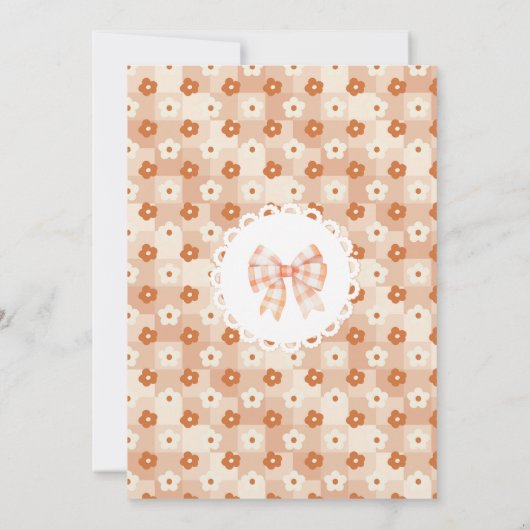 リトルかわいこちゃんパイ1st誕生日フローラ 招待状 (裏面)