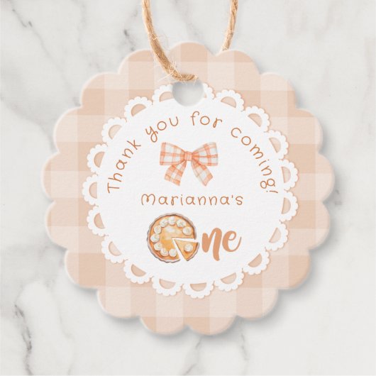 リトルかわいこちゃんパイ1st birtdhayありがとう フェイバータグ (正面)