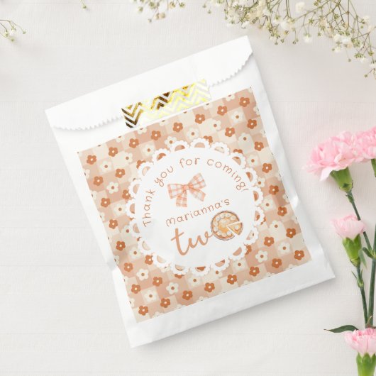 リトルかわいこちゃんパイ2nd birthday ginghamありがとう フェイバーバッグ (封をした状態)